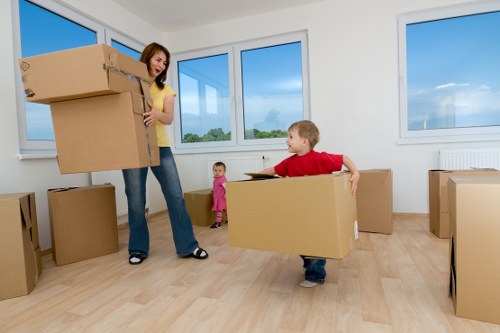 Business inventory arranged in a secure long-term storage unit
