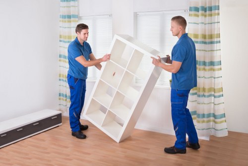 Office relocation items prepared for local removals in Bowespark