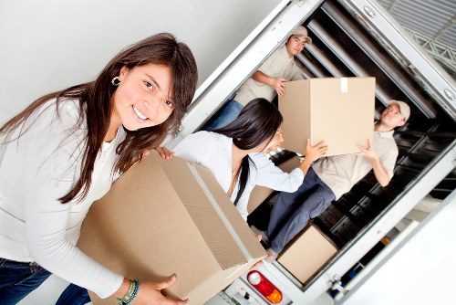 Team preparing for an office move