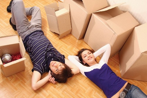 Organised storage space with labelled boxes in Bowespark